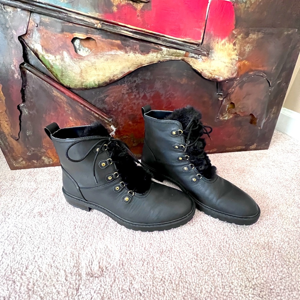 Ralph Lauren Waterproof Leather Boot, 10B